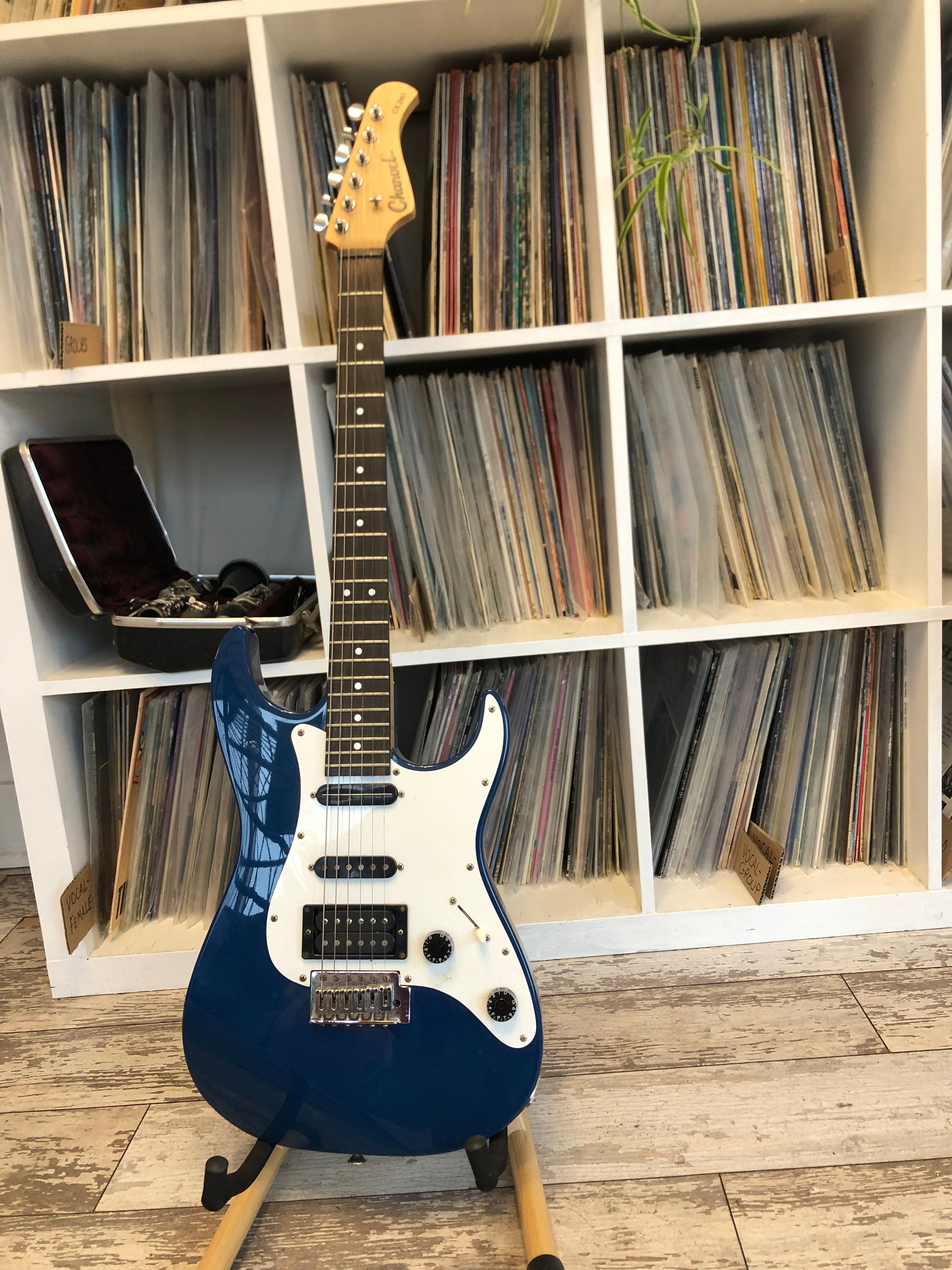 Blue and White Charvel CX290 Electric Guitar | Mr Jeff's