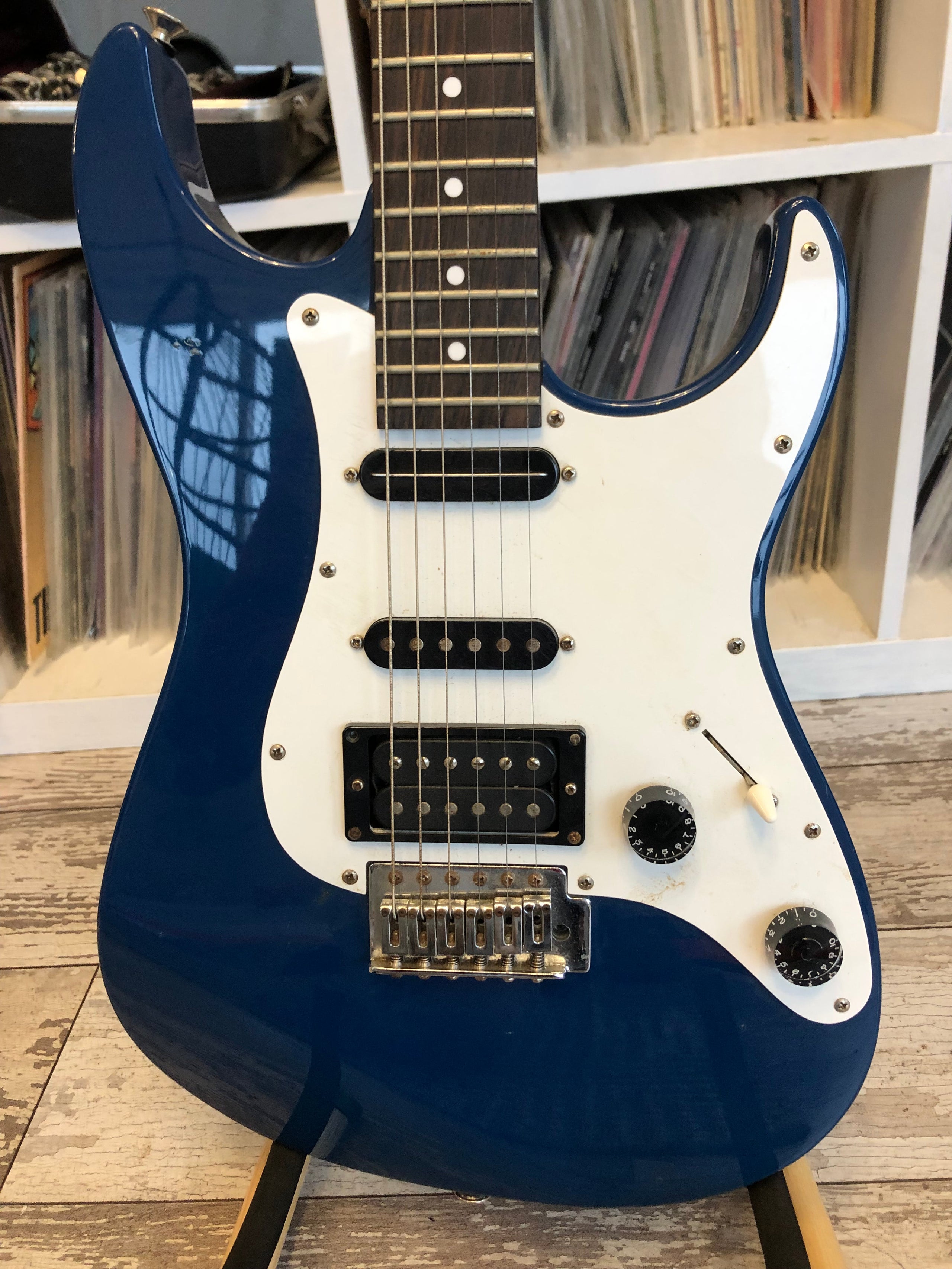 Blue and White Charvel CX290 Electric Guitar